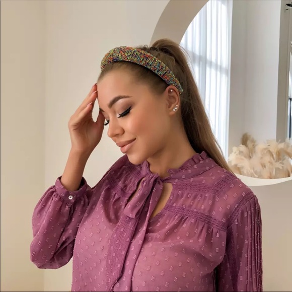 Baroque Crystal Rhinestone Headband - Picture 3 of 5